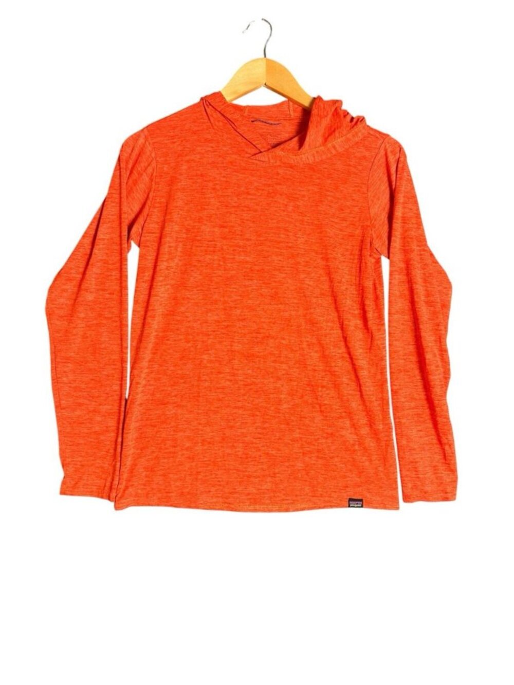 Patagonia Capilene Cool Daily Hoodie Women’s Small Orange Long Sleeve Shirt - Picture 2 of 7